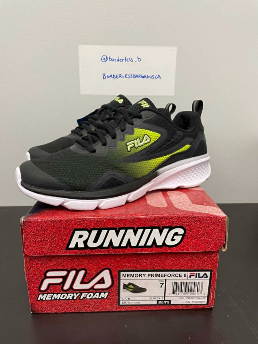Men's Fila Memory Primeforce 8 (1RM02084 017) - Size US Men's 7